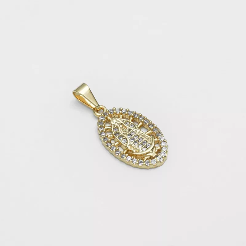 D Virgen Guadalupe Swarovski Med - 23146-CRISTAL