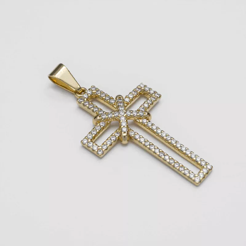 D Cruz Silueta circonias 3.5 cms - 23159