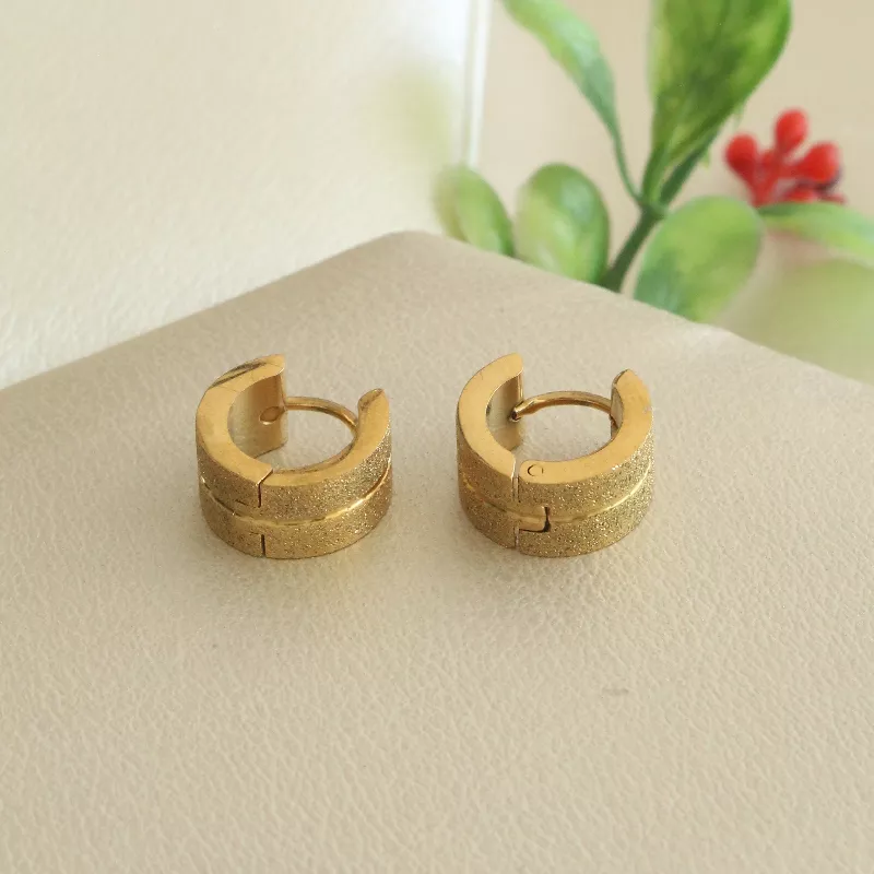 Are. Candongas Doradas acero 1,2cms - ARE390