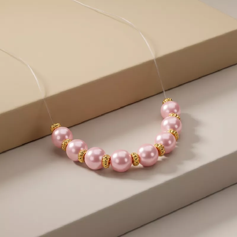 Cad. Invisible Perlas Golfi 45cm - CGF218