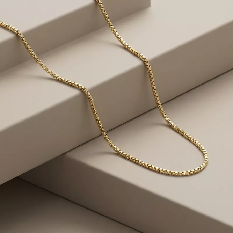 Cad. Veneciana 2Mm Rodio 45cm - CRG745