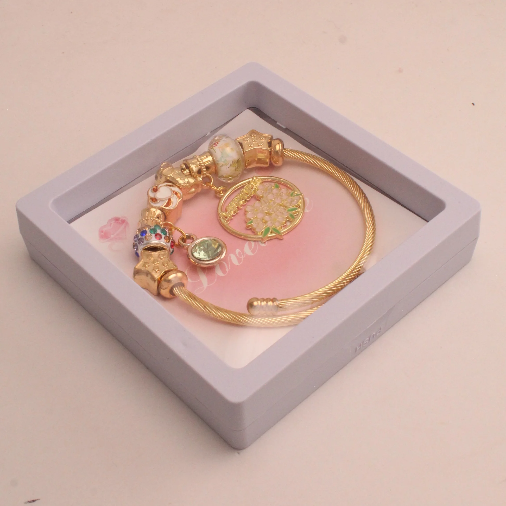 Pul. tipo pan. flores rodio graduable - PAN004