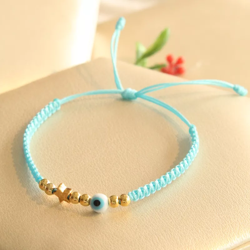 Set Pulseras Ojo Turco Azul - PGF995