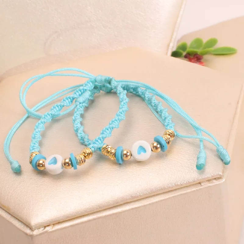 Pul. Doble Pulsera Corazon Laminado graduable - POZ611
