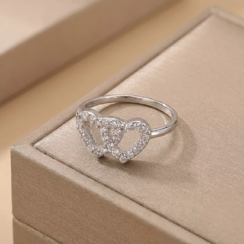 Ani. Corazones Plata t7cm - RPS102