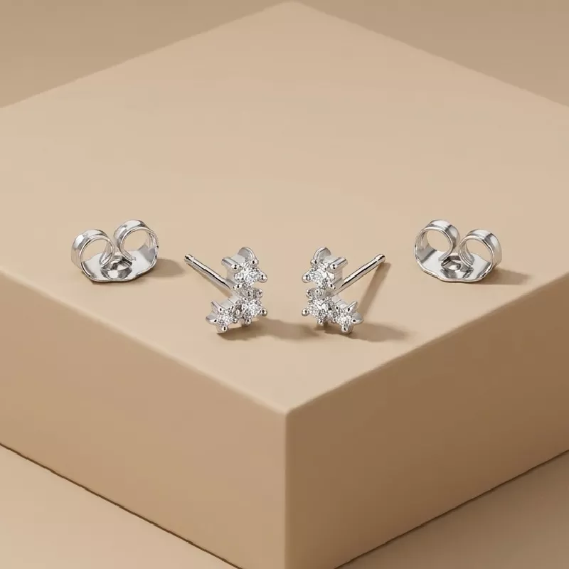 Top. Trio De Estrellas Rodio 0.8cm - TRF251