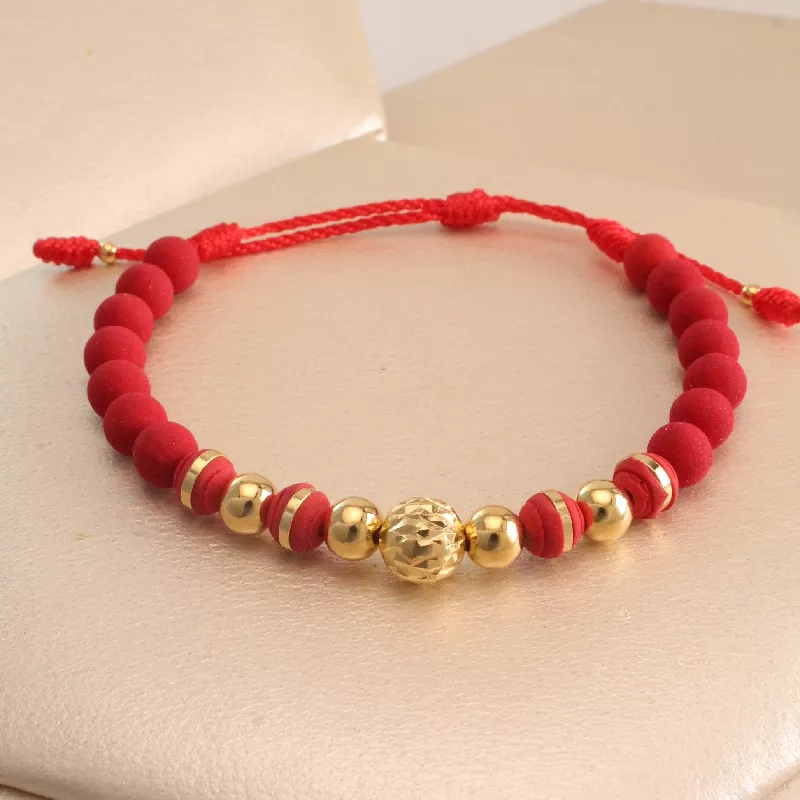 Pul. Pulsera Balines Oro Laminado Graduable - UOG412