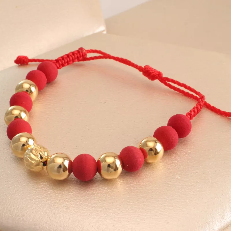 Pul. Pulsera Balines Oro Laminado Graduable - UOG760